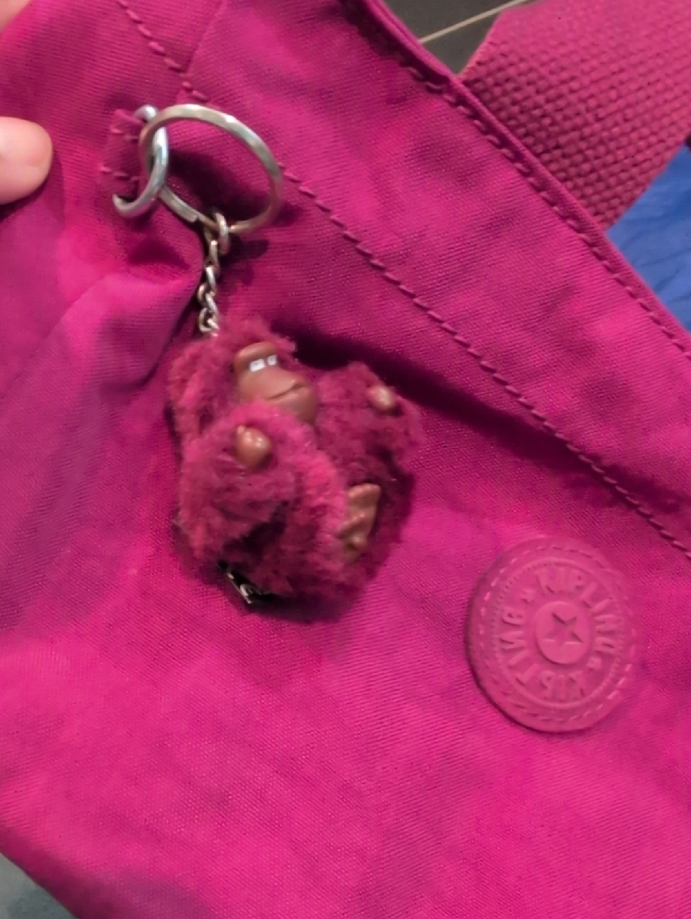 Kipling Set Of Two Mini Top-Handle Crossbody Bags in Blue and Fuchsia - Picture 2 of 5